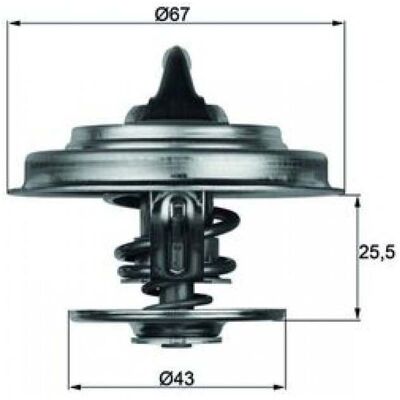 Termostato de agua MAHLE ORIGINAL TX 18 65D - Termostato Termostato de agua MAHLE ORIGINAL TX 18 65D - Termostato