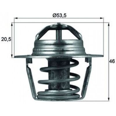 Termostato MAHLE TX 91 89D - con junta Termostato MAHLE TX 91 89D - con junta