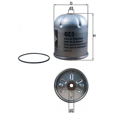 Filtro de aceite MAHLE ORIGINAL OZ 3D Filtro de aceite MAHLE ORIGINAL OZ 3D