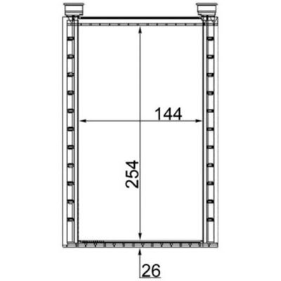 Radiador de aluminio Mahle AH 224 000S para BMW - 3 Series, 1.5 Puertas Radiador de aluminio Mahle AH 224 000S para BMW - 3 Series, 1.5 Puertas