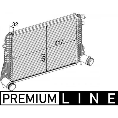 MAHLE ORIGINAL - CI 207 000P - A3 - TT - Intercooler MAHLE ORIGINAL - CI 207 000P - A3 - TT - Intercooler