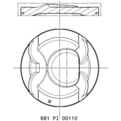 MAHLE 681 PI 00110 000 - Pistón para Hyundai Kia 1591cc 135-140PS MAHLE 681 PI 00110 000 - Pistón para Hyundai Kia 1591cc 135-140PS