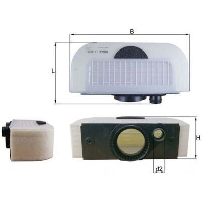 Filtro de aire MAHLE ORIGINAL LX 3557/1 - Bentayga Filtro de aire MAHLE ORIGINAL LX 3557/1 - Bentayga