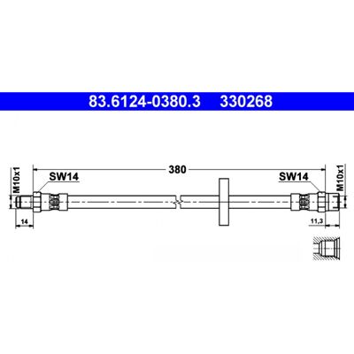 Manguera de Freno Ate M10x1 - Brake Hose Manguera de Freno Ate M10x1 - Brake Hose