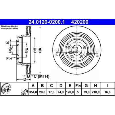 Land Rover Range Rover 3 - Disco de freno ventilado 20mm Land Rover Range Rover 3 - Disco de freno ventilado 20mm