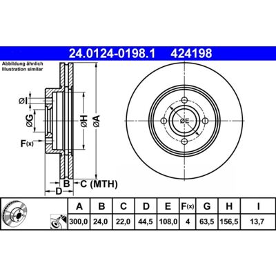 Disco de freno original para Ford Focus Disco de freno original para Ford Focus