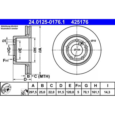 Disco de freno ventilado para Land Rover Discovery 2 - Freno Disco de freno ventilado para Land Rover Discovery 2 - Freno