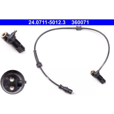 Sensor de velocidad de rueda ATE 24.0711-5012.3 Derecho - Sensor de velocidad de rueda Sensor de velocidad de rueda ATE 24.0711-5012.3 Derecho - Sensor de velocidad de rueda