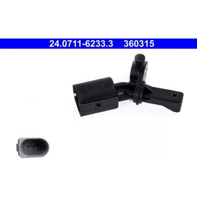 Sensor de velocidad de rueda ATE 6Q0927807A, 6Q0927807B, WHT003863C - Sensor de velocidad de rueda Sensor de velocidad de rueda ATE 6Q0927807A, 6Q0927807B, WHT003863C - Sensor de velocidad de rueda