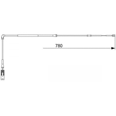 Indicador de Desgaste Bosch - Land Rover Range Rover - Eje Delantero - Sensor de Freno Indicador de Desgaste Bosch - Land Rover Range Rover - Eje Delantero - Sensor de Freno