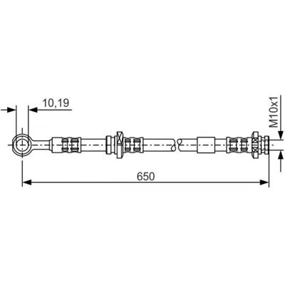 BOSCH Modelo 46211AV01A, 46211AV710, 46211AV715 Manguera de freno flexible - Pieza de freno BOSCH Modelo 46211AV01A, 46211AV710, 46211AV715 Manguera de freno flexible - Pieza de freno
