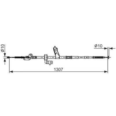 Bosch 1 987 482 902 Cable de Freno de Estacionamiento - Sistema de Freno de Mano Bosch 1 987 482 902 Cable de Freno de Estacionamiento - Sistema de Freno de Mano
