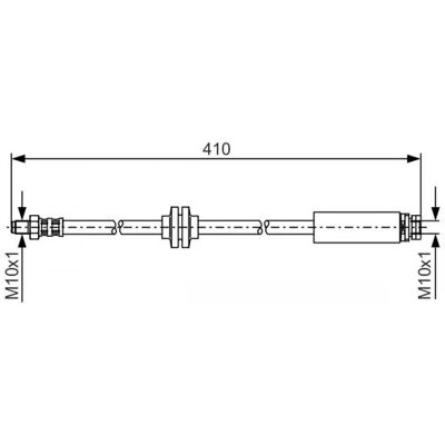 Manguera de freno Bosch BP4L43980D - Mazda 3, 5, Volvo C30, C70, S40, V50 Manguera de freno Bosch BP4L43980D - Mazda 3, 5, Volvo C30, C70, S40, V50