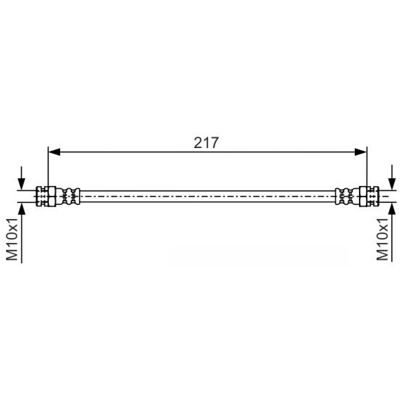 Manguera de freno flexible Bosch SL3439 - Eje trasero Manguera de freno flexible Bosch SL3439 - Eje trasero