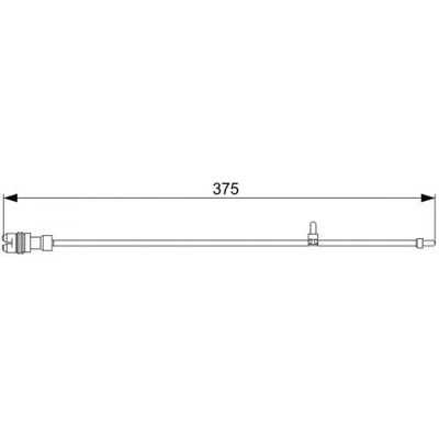 Bosch 1 987 473 035 Sensor de desgaste de frenos - Tipo de freno: Disco Bosch 1 987 473 035 Sensor de desgaste de frenos - Tipo de freno: Disco