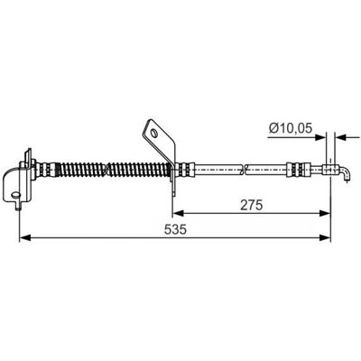 Bosch Modelo 587322L000, 587321H000, 587321M000 - Manguera de freno Bosch Modelo 587322L000, 587321H000, 587321M000 - Manguera de freno