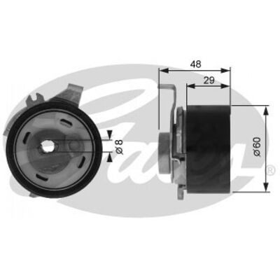 Polea tensor de correa de distribución Gates T43003 - Tensor de la correa de distribución Polea tensor de correa de distribución Gates T43003 - Tensor de la correa de distribución