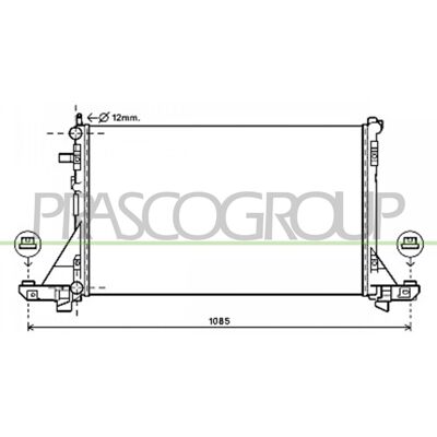 PRASCO DS962R004 Radiador de aluminio - Radiador PRASCO DS962R004 Radiador de aluminio - Radiador