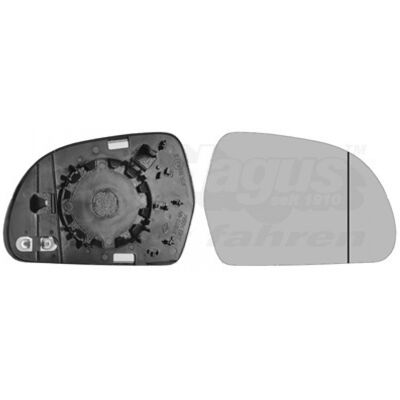 Cristal de espejo calefactable asférico para Audi Q3 lado derecho Cristal de espejo calefactable asférico para Audi Q3 lado derecho