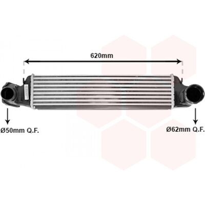 Intercooler Van Wezel para BMW Serie 3 (E46) - Intercooler Intercooler Van Wezel para BMW Serie 3 (E46) - Intercooler