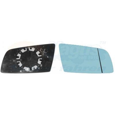 Van Wezel BMW Serie 5 Cristal espejo exterior con calefacción y tono azul - Espejo Van Wezel BMW Serie 5 Cristal espejo exterior con calefacción y tono azul - Espejo