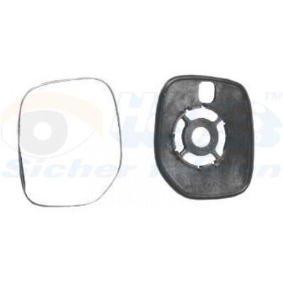 Espejo lateral izquierdo calefactable convexo - Van Wezel Espejo lateral izquierdo calefactable convexo - Van Wezel