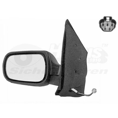 Van Wezel Modelo 1805807 - Espejo exterior convexo calefactable izquierdo para Ford Fiesta Van Wezel Modelo 1805807 - Espejo exterior convexo calefactable izquierdo para Ford Fiesta