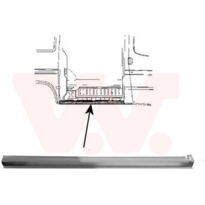 VAN WEZEL Panel de reparación lateral derecho Ford Transit Mk5 1898110 VAN WEZEL Panel de reparación lateral derecho Ford Transit Mk5 1898110