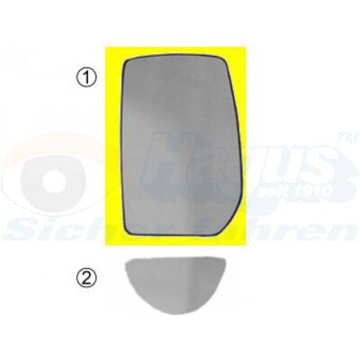 Van Wezel Espejo Convexo Calefactable Izquierdo - Cristal de Retrovisor Van Wezel Espejo Convexo Calefactable Izquierdo - Cristal de Retrovisor