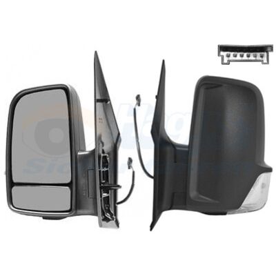Espejo lateral izquierdo Mercedes-Benz Sprinter - Convexo, calefactado, eléctrico Espejo lateral izquierdo Mercedes-Benz Sprinter - Convexo, calefactado, eléctrico