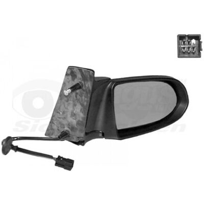 Espejo eléctrico convexo calefactado negro para Opel Zafira de Van Wezel Espejo eléctrico convexo calefactado negro para Opel Zafira de Van Wezel