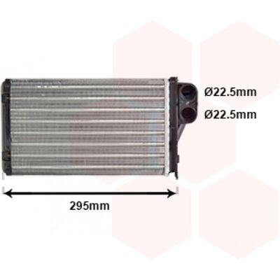 VAN WEZEL 40006240 Radiador de calefacción - Sistema de calefacción VAN WEZEL 40006240 Radiador de calefacción - Sistema de calefacción
