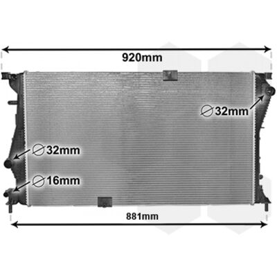 Radiador de aluminio VAN WEZEL 43002601 - Refrigeración del motor - Renault Trafic 2 Kasten Radiador de aluminio VAN WEZEL 43002601 - Refrigeración del motor - Renault Trafic 2 Kasten