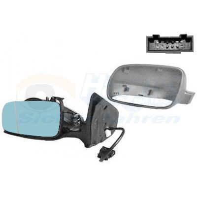 Espejo Exterior Van Wezel - Tinte azul - Completo, Asférico, Ajuste eléctrico Espejo Exterior Van Wezel - Tinte azul - Completo, Asférico, Ajuste eléctrico