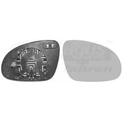 VAN WEZEL - 4012g04 - Cristal de espejo convexo calefactable para VW VAN WEZEL - 4012g04 - Cristal de espejo convexo calefactable para VW