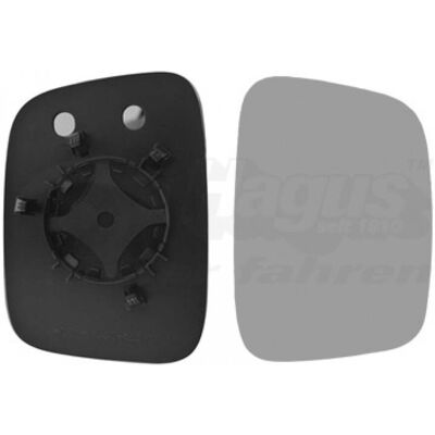 VAN WEZEL VW Caddy III Cristal Espejo - Convexo, sin calefacción, derecho VAN WEZEL VW Caddy III Cristal Espejo - Convexo, sin calefacción, derecho