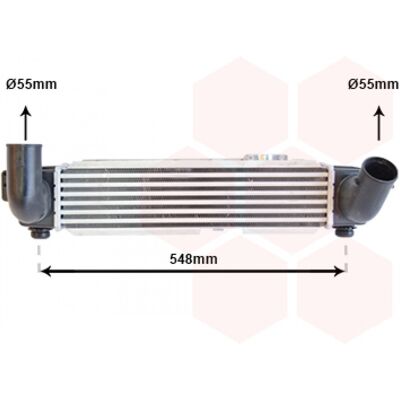 VAN WEZEL 83004141 Intercooler - Aire a Aire, Aire a Agua, Kia Sorento 2003-2006 VAN WEZEL 83004141 Intercooler - Aire a Aire, Aire a Agua, Kia Sorento 2003-2006