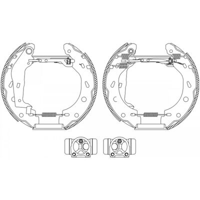 Kit de Zapatas de Freno Smart City-Coupe - Frenos de Tambor 84057400 Kit de Zapatas de Freno Smart City-Coupe - Frenos de Tambor 84057400