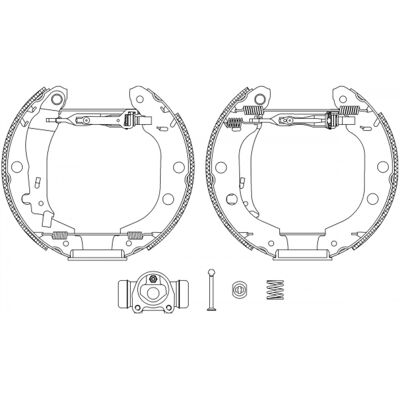 Kit de Zapatas de Freno TEXTAR - Frenos a Tambor - Renault Kangoo I Kit de Zapatas de Freno TEXTAR - Frenos a Tambor - Renault Kangoo I