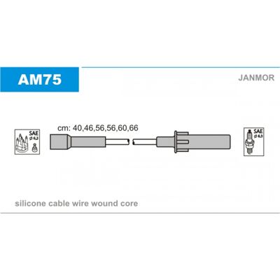 Conjunto de cables de encendido Janmor AM75 - Chrysler Voyager Conjunto de cables de encendido Janmor AM75 - Chrysler Voyager