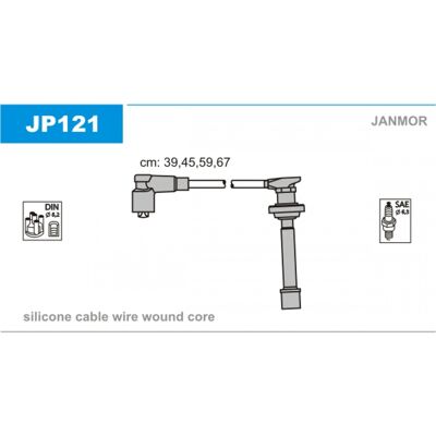 Janmor JP121 Juego de Cables de Encendido - Para Nissan Almera Primera Janmor JP121 Juego de Cables de Encendido - Para Nissan Almera Primera
