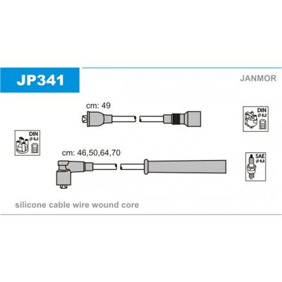 Conjunto de cables de encendido Janmor JP341 - Sistema de encendido Conjunto de cables de encendido Janmor JP341 - Sistema de encendido