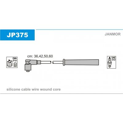 Conjunto de cables de encendido Janmor para Kia Rio JP375 - Repuestos de motor Conjunto de cables de encendido Janmor para Kia Rio JP375 - Repuestos de motor