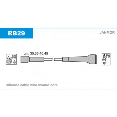 Janmor RB29 Juego de Cables de Encendido - Juego de Cables de Encendido Janmor RB29 Juego de Cables de Encendido - Juego de Cables de Encendido