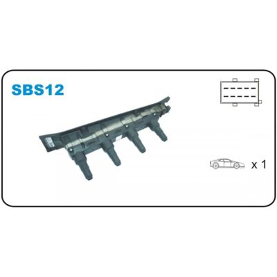Janmor Saab 9-3 9-5 Bobina de encendido SBS12 - Bobina de encendido Janmor Saab 9-3 9-5 Bobina de encendido SBS12 - Bobina de encendido