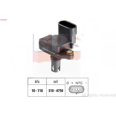 Sensor de Presión de Aire 1.993.087 - Adaptación a la Altitud Sensor de Presión de Aire 1.993.087 - Adaptación a la Altitud
