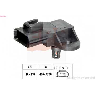 Hella 1.993.093 Sensor de presión de aire - Colector de admisión, Ajuste de altura Hella 1.993.093 Sensor de presión de aire - Colector de admisión, Ajuste de altura