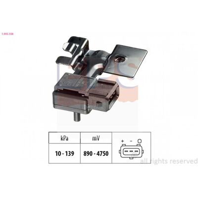 Sensor de presión barométrica Volvo 1.993.108 - Adaptación a la altura Sensor de presión barométrica Volvo 1.993.108 - Adaptación a la altura