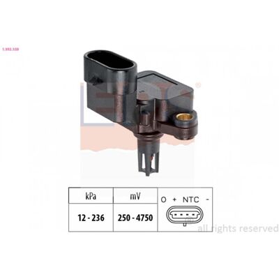 EPS 1.993.109 Sensor de presión barométrica - Adaptación a la altitud EPS 1.993.109 Sensor de presión barométrica - Adaptación a la altitud