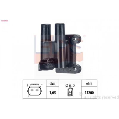 Bobina de encendido Hyundai Kia - 1.970.584 Bobina de encendido Hyundai Kia - 1.970.584